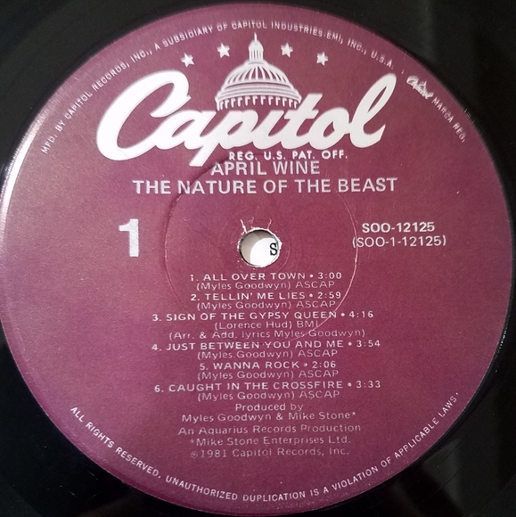 1981 April Wine "The Nature Of The Beast" Vinyl Album - Picture 7 of 11